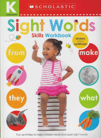 Scholastic  | Kindergarten Skills Workbook Sight Words