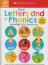 Scholastic  | First Letters And Phonics Extra Big Skills Workb