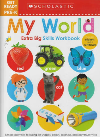 Scholastic  | Get Ready For Pre | K My World Extra Big Skills Wo