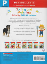 Scholastic  | PreK Extra Big Skills Workbook : Sorting And
