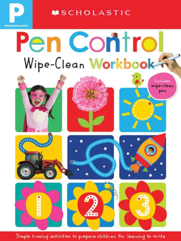 Scholastic â€“ Pen Control Wipe-Clean Workbook