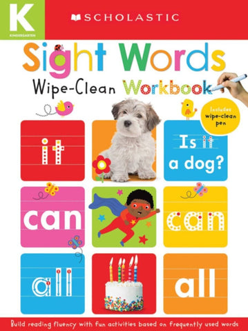 Scholastic â€“ Sight Words Wipe-Clean Workbook