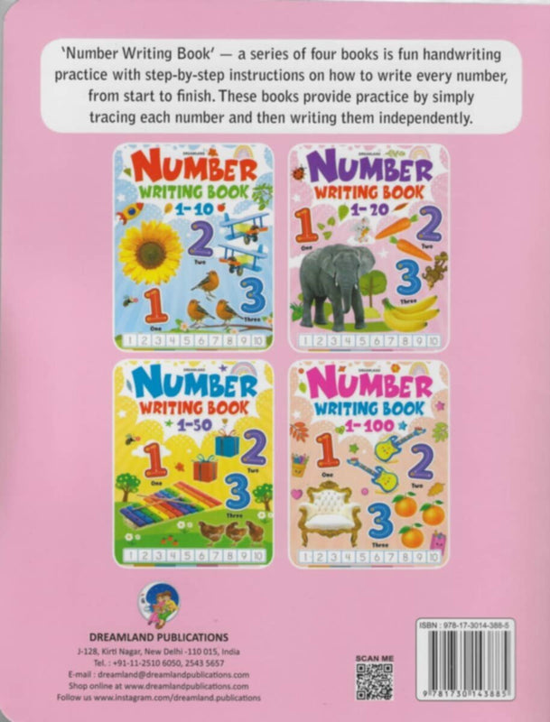 Dl-Number Writing Book 1 â€“ 20