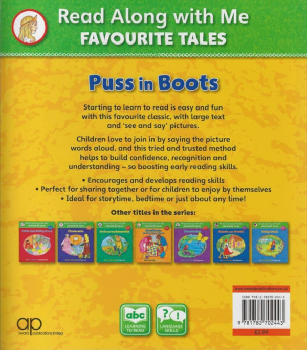 Award | Read Along With Me Puss In Boots