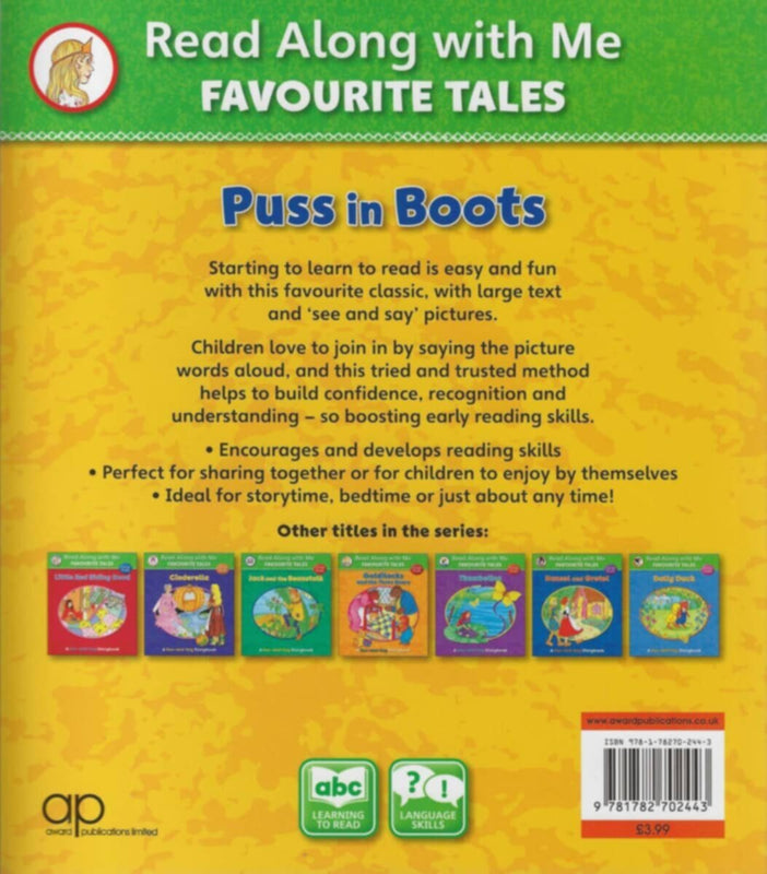Award | Read Along With Me Puss In Boots