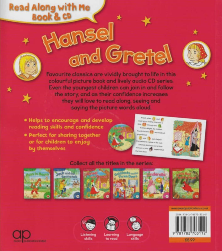 Award | Read Along With Me Book &Cdhansel And Gretel