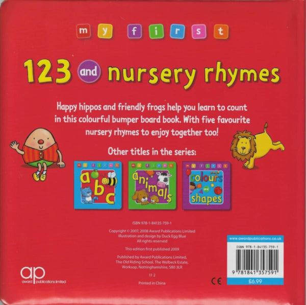 Award | My First 123 Nursery Rhymes Bumber Deluxe