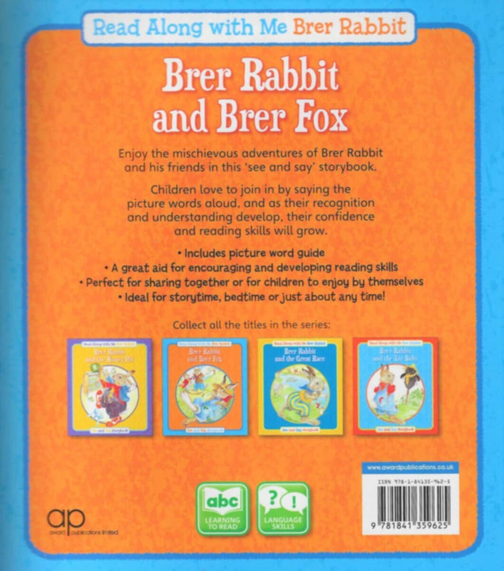 Award | Read Along With Me Brer Rabbit And Brer Fox