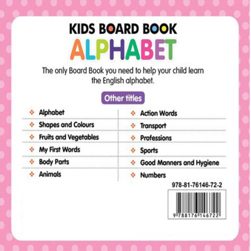 Kids Board Book Alphabet Abc