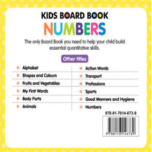 Kids Board Book Numbers