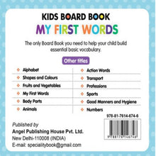 Kids Board Book My First Words