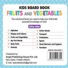 Kids Board Book Fruits And Vegetables