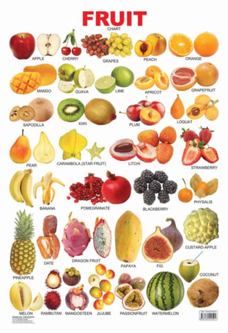 Educational Chart Fruits