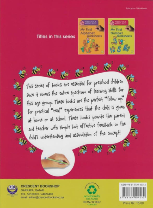 Crescent | Preschool Writing Skills Crescents My First Number