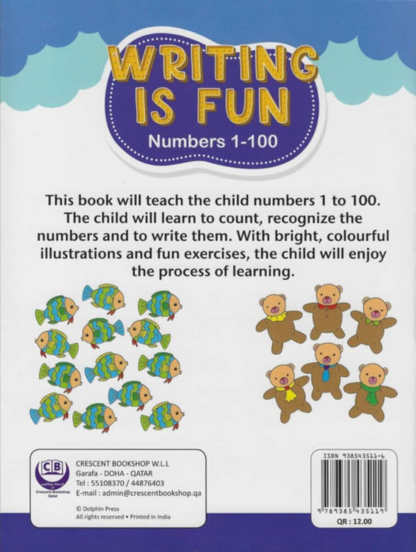 Crescent | Writing Is Fun Numbers 1 | 100