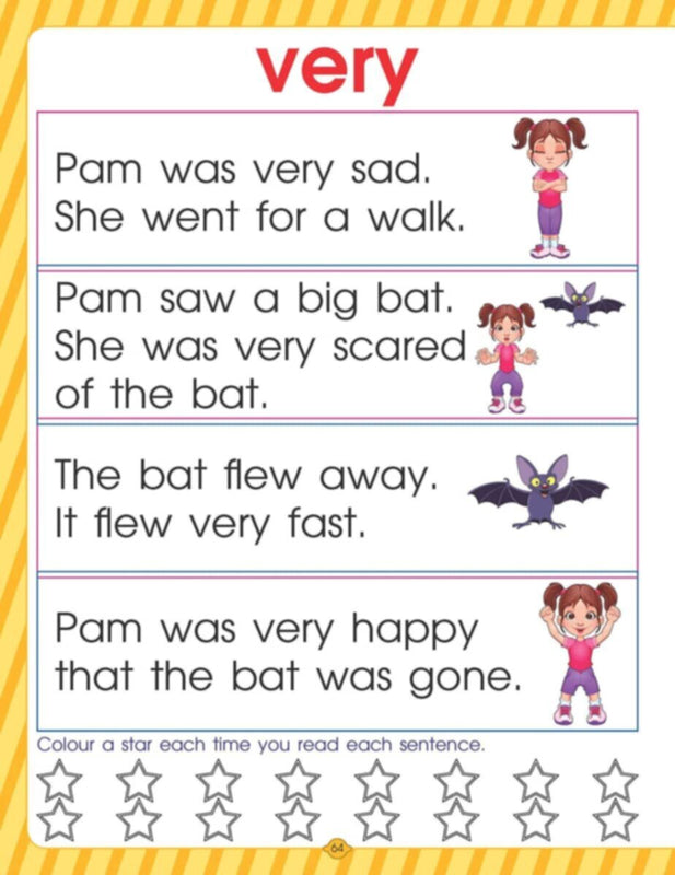 Very First Sight Words And Sentences Level -1