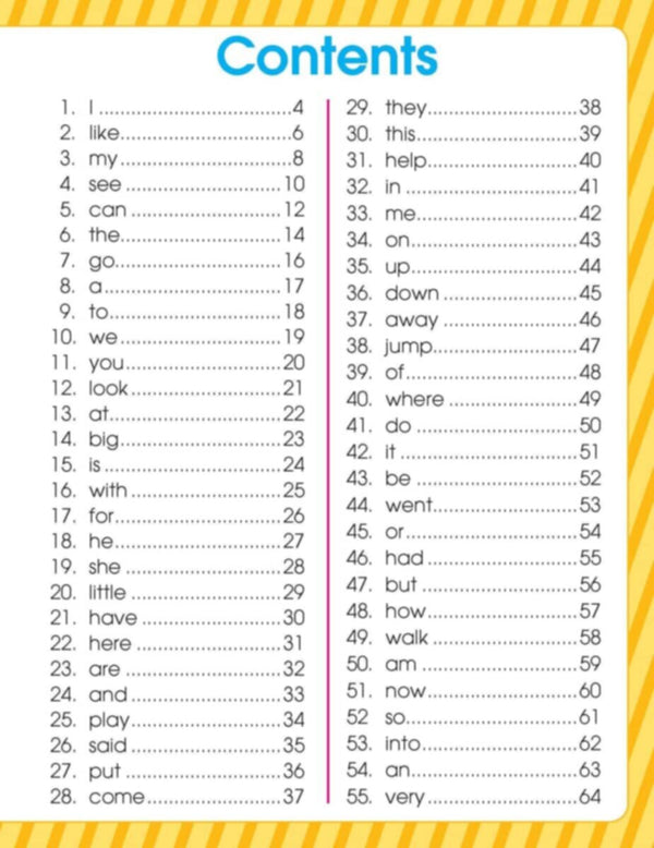 Very First Sight Words And Sentences Level -1