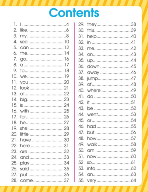 Very First Sight Words And Sentences Level -1