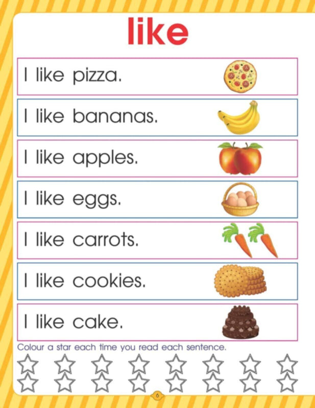 Very First Sight Words And Sentences Level -1