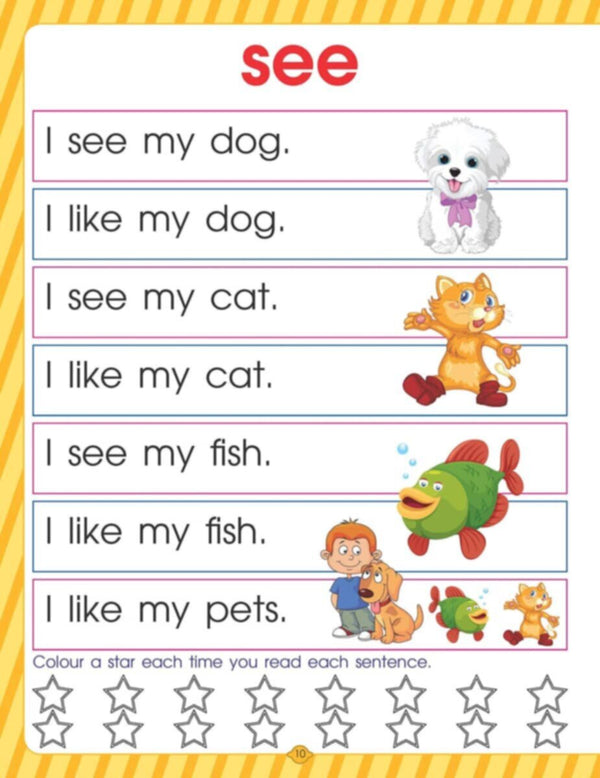 Very First Sight Words And Sentences Level -1
