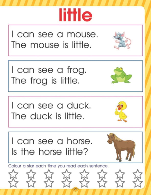Very First Sight Words And Sentences Level -1