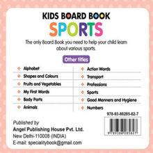 Kids Board Book Sports