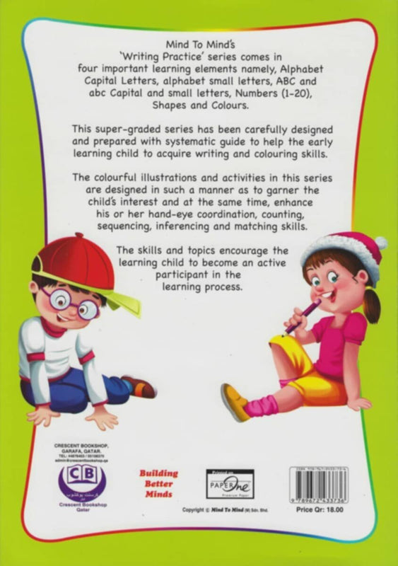 Writing Practice Alphabets Numbers, Shapes & Colou