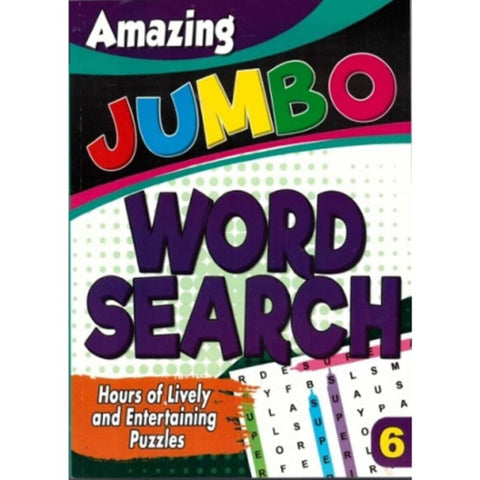 Amazing Jumbo Word Search Book 6