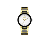 Orlando White Dial Small Fashion Watches - Black and Gold  | JPI8633