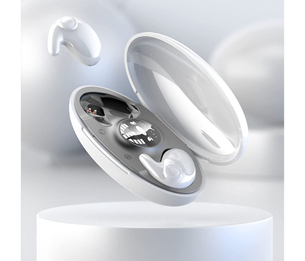 GT Invisible Sleep Wireless Earphone Ipx5 Waterproof Mini Wireless Earphone Digital Battery Display Sports Earbuds - White | JPN0740