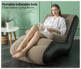 Creative inflatable recliner, inflatable sofa lounger, lazy floor chair with armrests, suitable for indoor living room bedroom, outdoor travelling camping | JPN8390