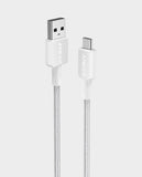 ANKER | 322 USB-A to USB-C 6ft Braided Cable White | A81H6H21