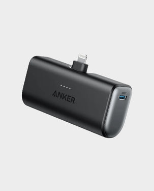 ANKER | باور بانك نانو 5000 مللي أمبير 12 واط بمنفذ لايتنينج مدمج أسود | A1645H11