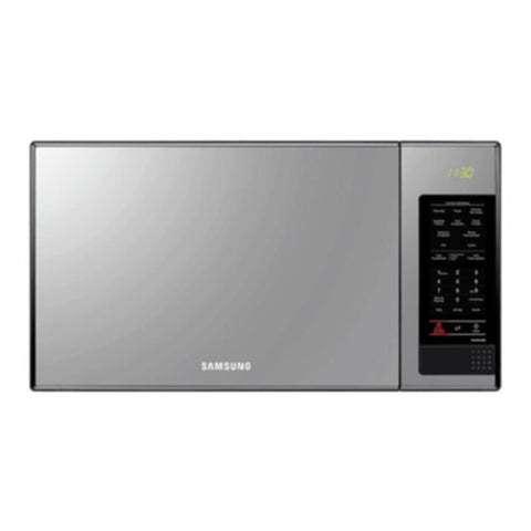 SAMSUNG | 40L Grill Microwave Oven with Glass Mirror Finish, Enamel White - MG402MADXBB/SG | ASSMWMG23F402