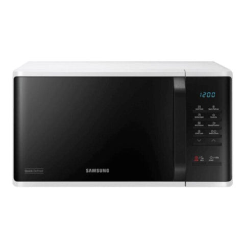 SAMSUNG | 23L Solo Microwave Oven with Quick Defrost Mode, White - MS23K3513AW | ASSMWMS23K35W