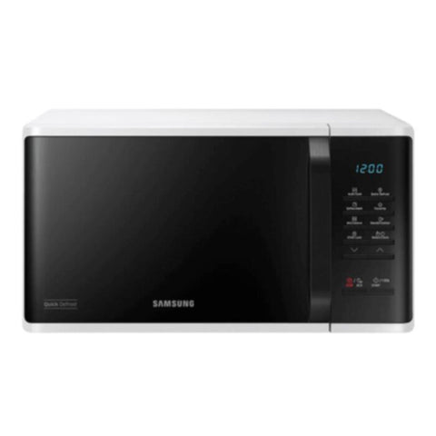 SAMSUNG | 23L Solo Microwave Oven with Quick Defrost Mode, White - MS23K3513AW | ASSMWMS23K35W