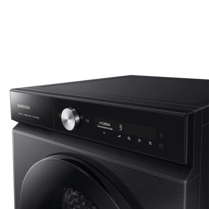 SAMSUNG | 9KG Bespoke AI Dryer with Super Speed Dry and Heat Pump Tumble Dry, Black - DV90BB9445GB | ASSWMDV90BB94