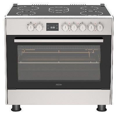 AVEVA | 90Ã—60cm Vetroceramic Cooker 5 Heaters Grey | AV-KFCO9060GRY1