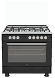 AVEVA | 90x60cm 5 Burner Gas Cooker Black | AV-KFGO9060BLK