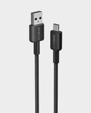 ANKER | 322 USB A to USB C 3ft Braided Cable A81H5H11 Black | A81H5H11