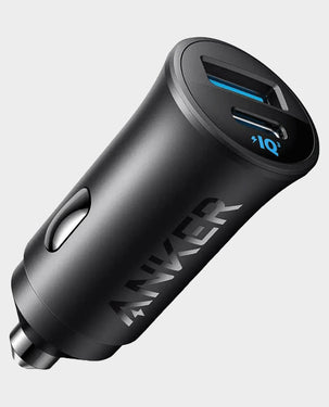 ANKER | PowerDrive Dual Port Car Charger Fast Charging 30W Over Current Protection 22.5W Max USB-A 30W Max USB-C Black | A2741H11