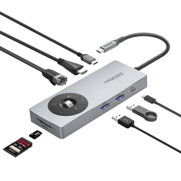 PROMATE | 30000 Mah Ultra Fast Compact PB With USC-C And Lightning Cable Whi | COMANDHUB-PRO