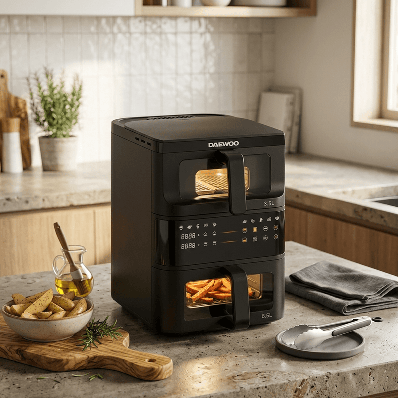 DAEWOO | Double Decker Air Fryer 10Ltrs | DAF 1025