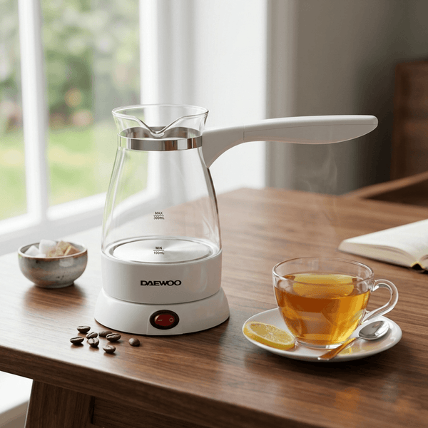 DAEWOO | Turkish Coffee Maker (Glass) 250ml 1000W | DTM 8014