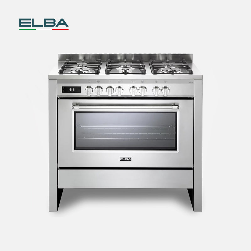 ELBA | Cooker , 6gas  Burners , Electric Oven, 100X60CM |  EX106M