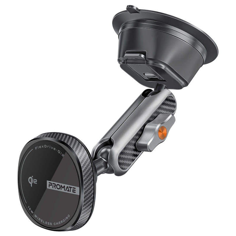 PROMATE | 15W Magsafe Wireless Charger Car Holder | FLEXDRIVE-QI2