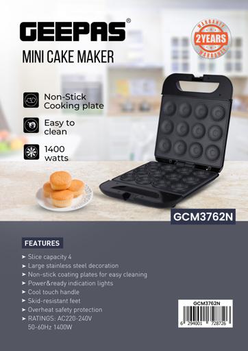 GEEPAS | Mini Cake Maker | GCM3762N