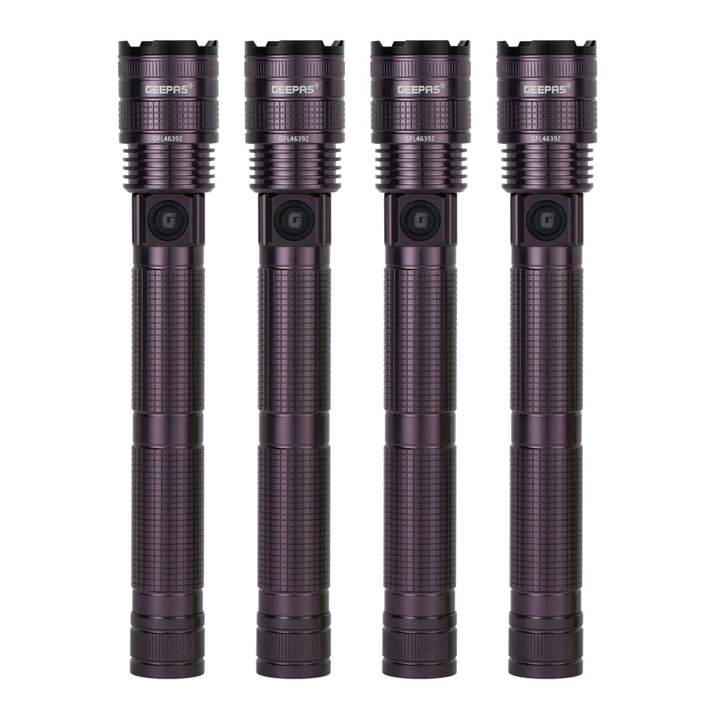 GEEPAS | 20W Zoomable LED Flashlight 4PCS Combo | GFL4639