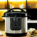 GEEPAS | Digital Multicooker 8Ltrs Capacity 1200W Power 14 Intelligent Cooking Programs | GMC35029