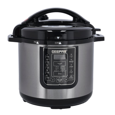 GEEPAS | Digital Multicooker 8Ltrs Capacity 1200W Power 14 Intelligent Cooking Programs | GMC35029
